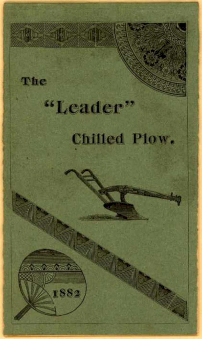 Leader Plow 1882 Vintage Retro Advert Ads A4 Photo Print