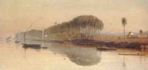 Lear Edward Sheikh Abadeh On The Nile A4 Photo Print