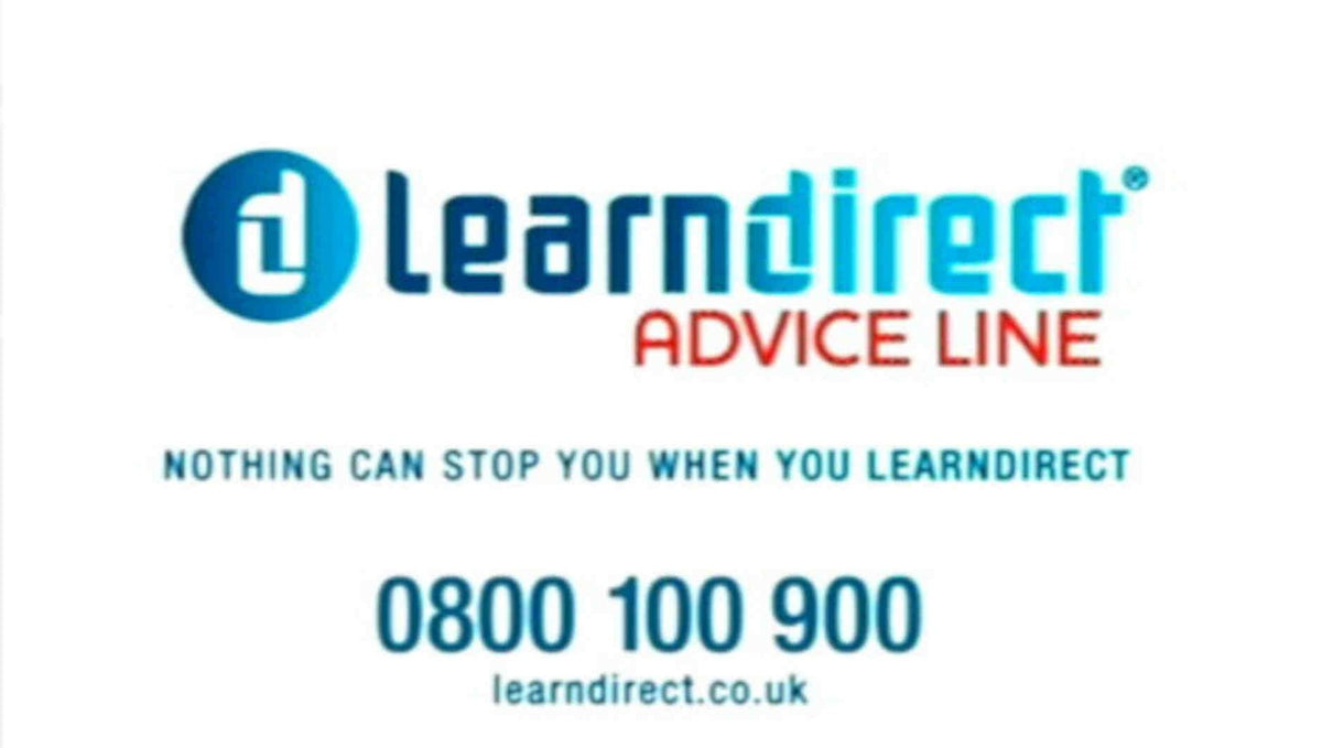 Learndirect Advice Line Vintage Retro Advert Poster A4 Photo Print