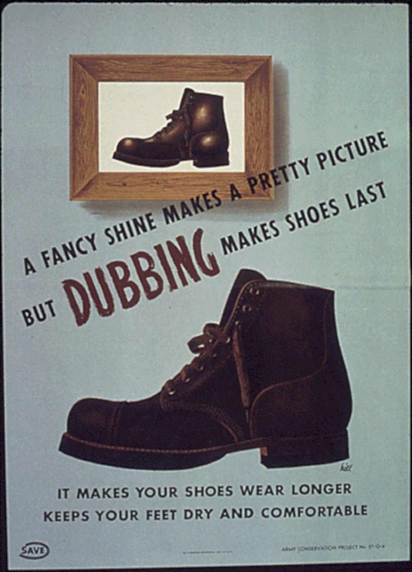 Leather Boot Shine Vintage Retro Advert Poster A4 Photo Print
