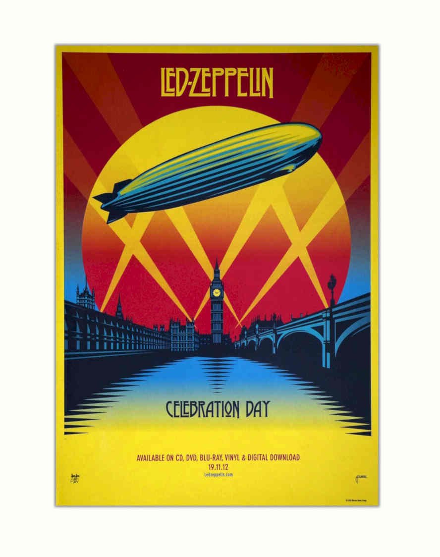 Led Zeppelin Celebration Vintage Retro Advert Poster A4 Photo Print