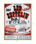 Led Zeppelin Express Vintage Retro Advert Poster A4 Photo Print
