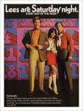 Lee Are Saturday Night 1970s Vintage Retro Advert Poster A4 Photo Print