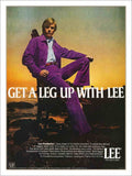 Lee Fastbacks 1970s Vintage Retro Advert Poster A4 Photo Print