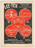 Lee Tex Balloons Vintage Retro Advert Ads A4 Photo Print