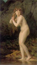 Lefebvre Jules Joseph A Bathing Nude A4 Photo Print