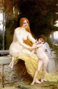 Lefebvre Jules Joseph L Amour Blesse A4 Photo Print