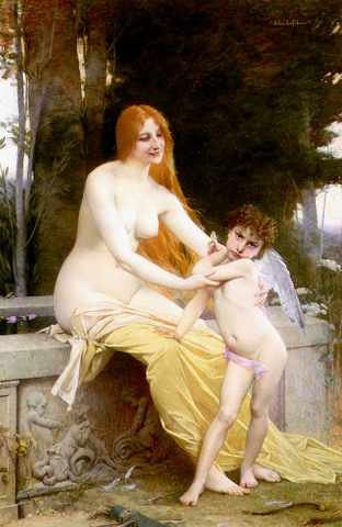 Lefebvre Jules Joseph L Amour Blesse A4 Photo Print