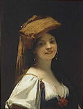 Lefebvre Jules Joseph LJeune Rieuse A4 Photo Print