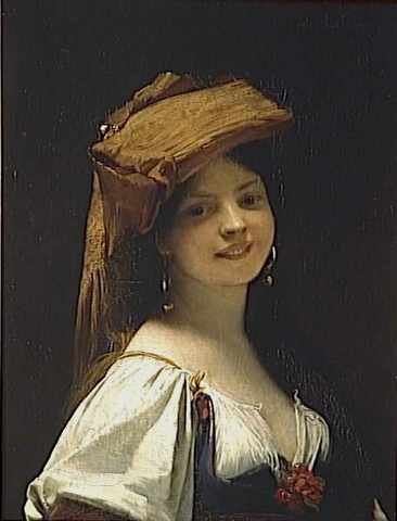 Lefebvre Jules Joseph LJeune Rieuse A4 Photo Print