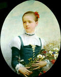 Lefebvre Jules Portrait Of Edna Barger Of Connecticut 1884 A4 Photo Print