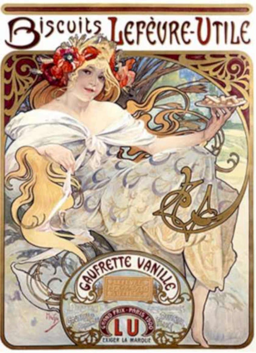 Lefevre Utile Biscuits 1 Vintage Retro Advert Ads A4 Photo Print