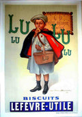 Lefevre Utile Biscuits 3 Vintage Retro Advert Ads A4 Photo Print