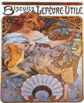 Lefevre Utile Biscuits Vintage Retro Advert Ads A4 Photo Print