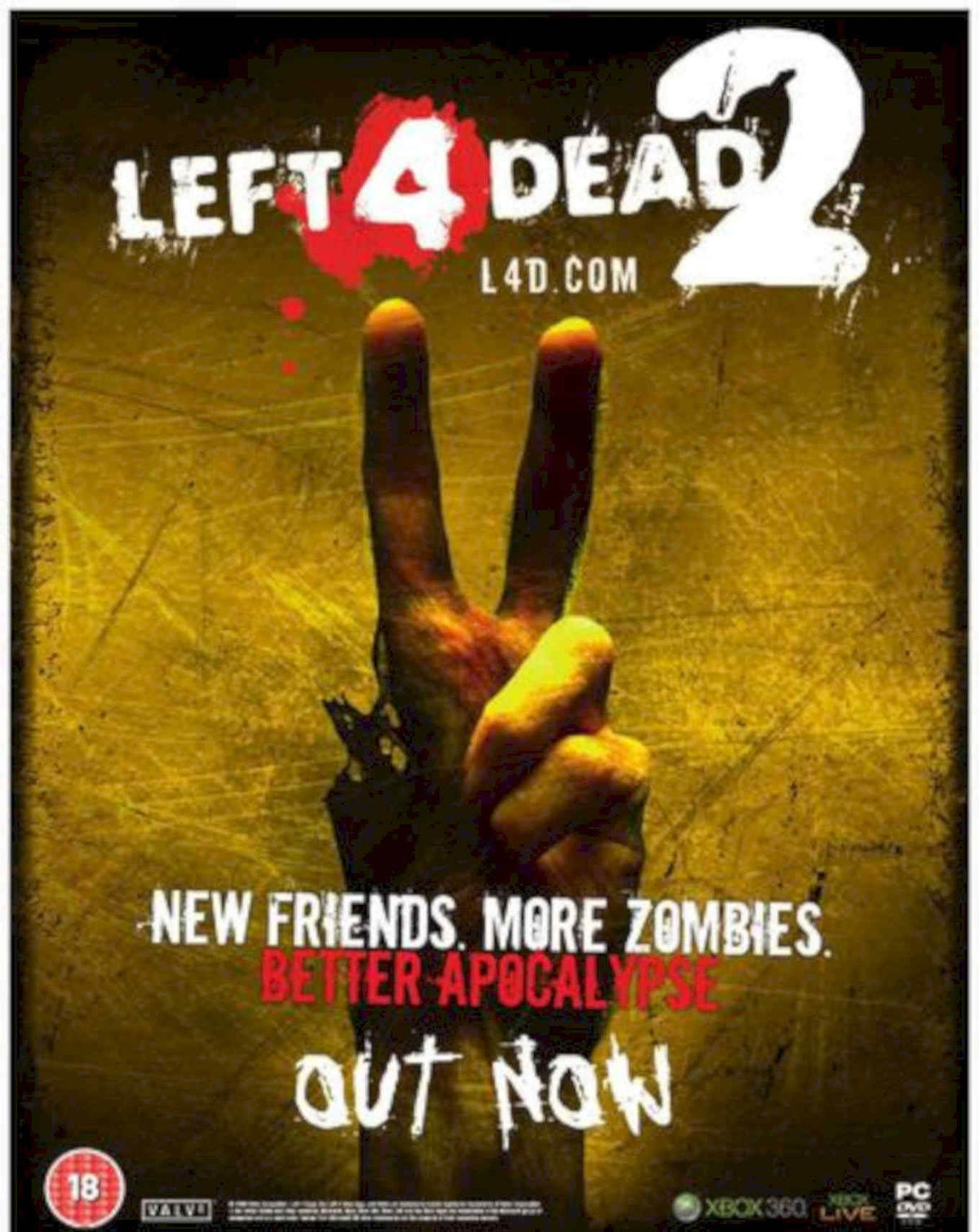 Left 4 Dead Vintage Retro Advert Poster A4 Photo Print
