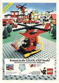 Lego Fire Helicopter Vintage Retro Advert Ads A4 Photo Print