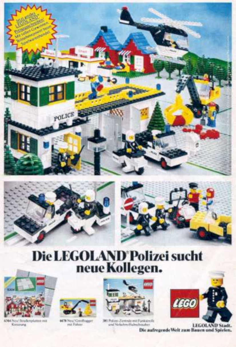 Lego Police Station 2 Vintage Retro Advert Ads A4 Photo Print