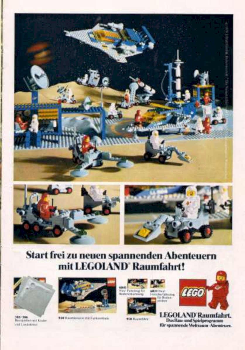 Lego Space Rover Vintage Retro Advert Ads A4 Photo Print