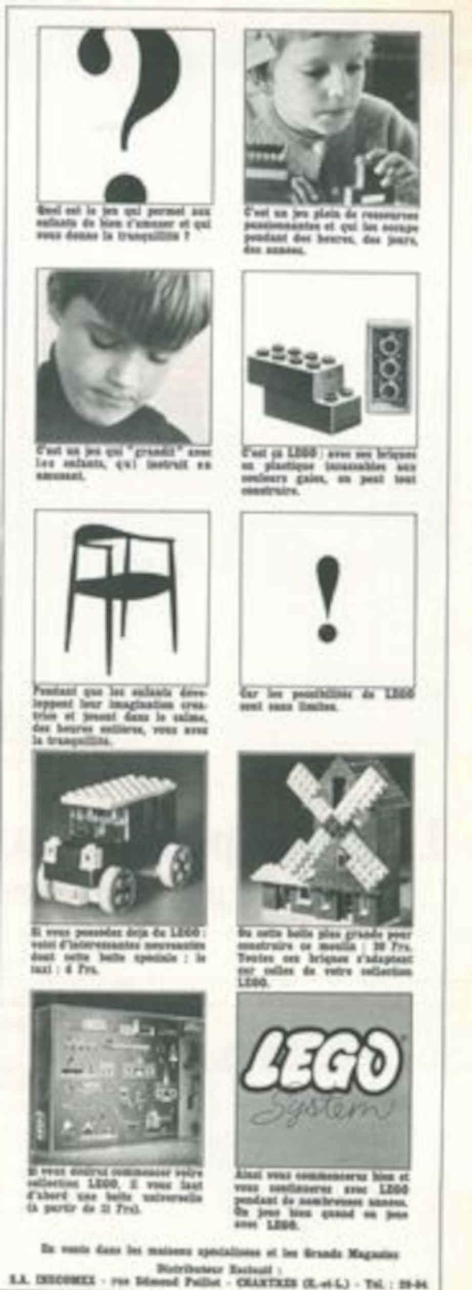 Lego Systems Bricks Vintage Retro Advert Poster A4 Photo Print