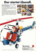 Lego Technic Helicopter Vintage Retro Advert Ads A4 Photo Print
