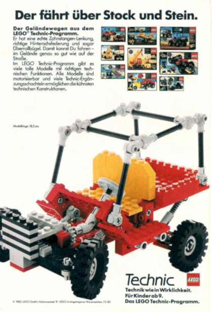 Lego Technic Vehicle Vintage Retro Advert Ads A4 Photo Print