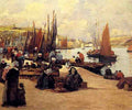 Legout Gerard Fernand Sur Les Quais Audierne A4 Photo Print
