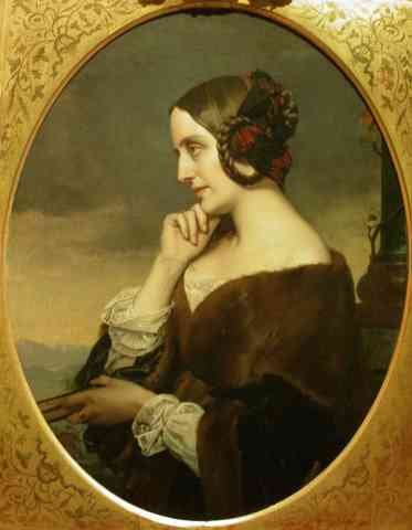 Lehmann Henri Portrait De Marie DAgoult A4 Photo Print