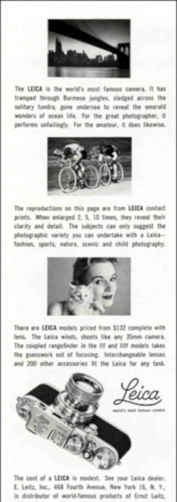 Leica Camera Print Vintage Retro Advert Poster A4 Photo Print