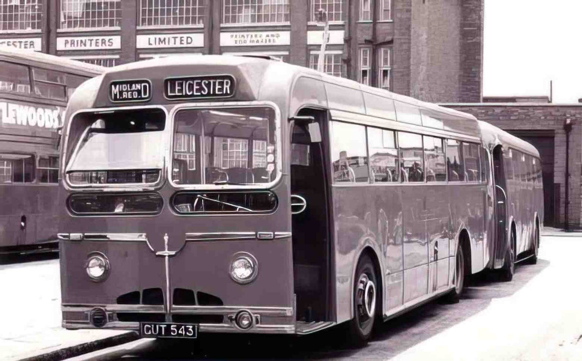 Leicestershire Leicester Single Decker Bus 1950s Vintage A4 Photo Print