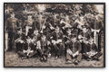 Leicestershire Regiment Military Band Pose Sitting On Grass Vintage A4 Photo Print