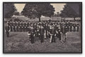 Leicestershire Regiment & Military Band Pose In Field Vintage A4 Photo Print