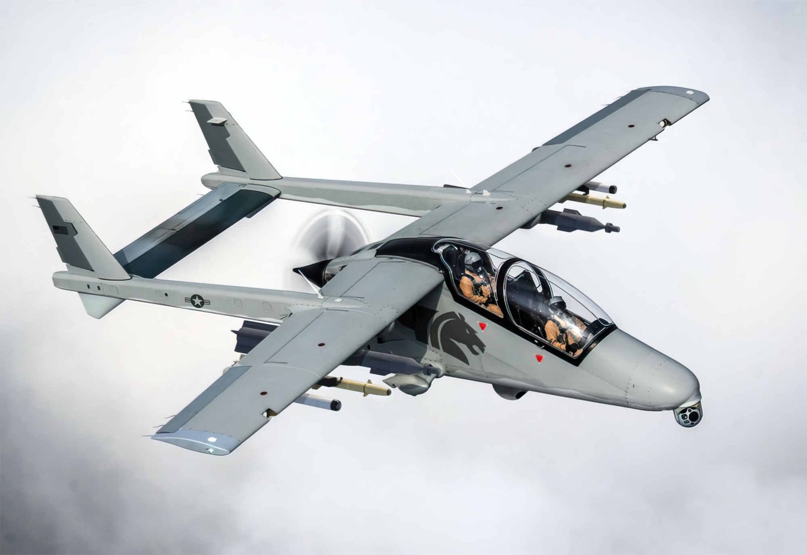 Leidos Bronco Ii Light Attack Aircraft Usa A4 Photo Print