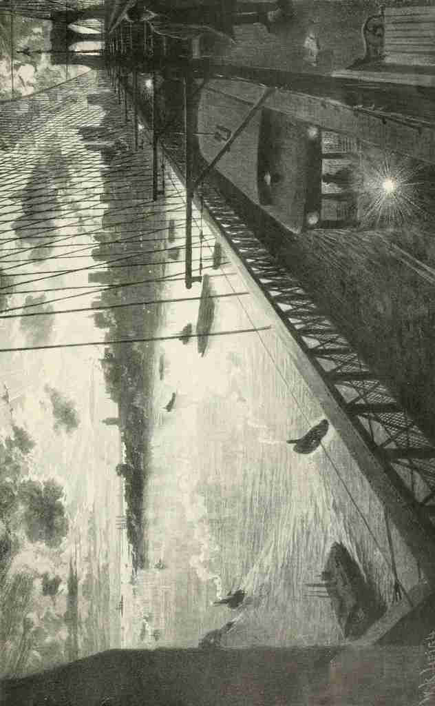 Leigh William R 1866 1955 New York Sketches 1902 Brooklyn Bridge A4 Photo Print