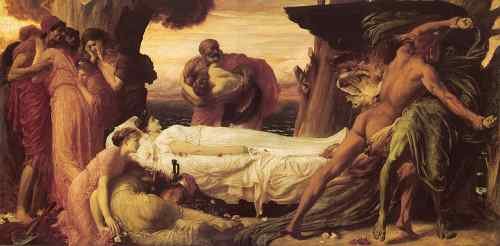 Leighton Hercules Wrestling with Death Lord Frederick Leighton  A4 Photo Print