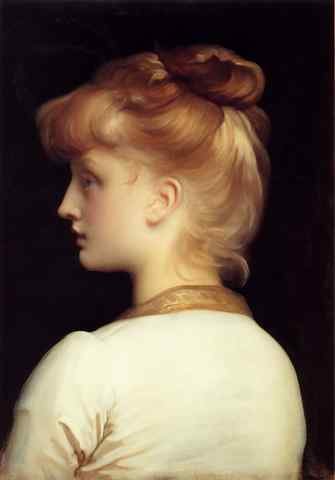 Leighton Lord Frederick Girl A4 Photo Print