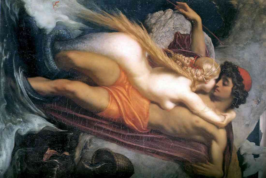 Leighton The Fisherman and the Syren c 1856 1858 2020 A4 Photo Print