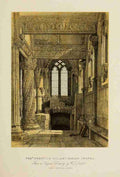 Leitch William L 1804 1883 Scotland 1840 The Prentice Pillar Roslin Chapel A4 Photo Print