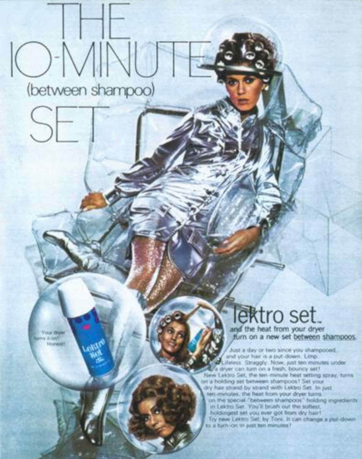 Lektro Hair Set Vintage Retro Advert Poster A4 Photo Print