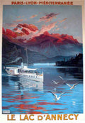 LelacD Annecy Vintage Advert A4 Photo Print