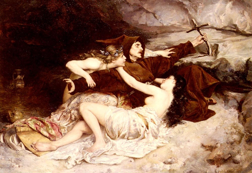 Leloir Alexandre Louis The Temptation Of Saint Anthony Art A4 Photo Print