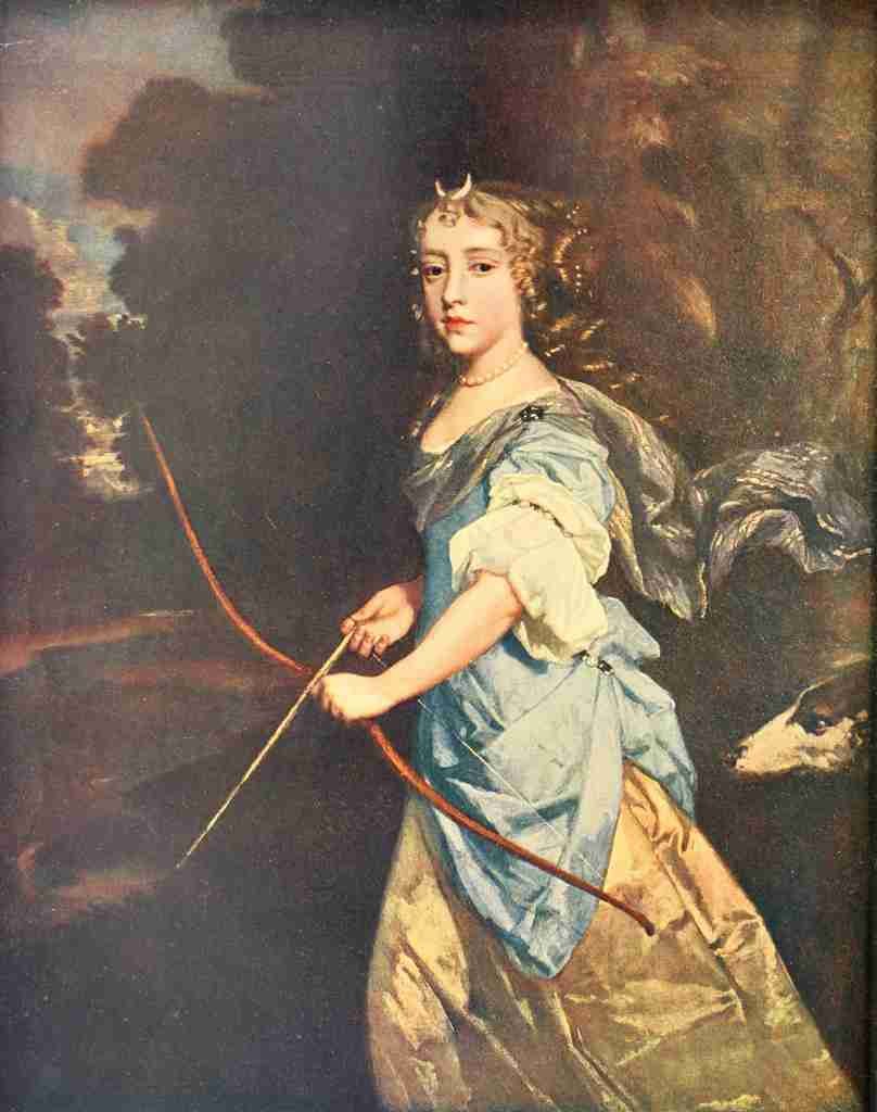 Lely Sir Peter Jane Kelleway as Diana 26 1910 A4 Photo Print