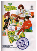 Lemon Soda Vintage Vintage Retro Advert Poster A4 Photo Print