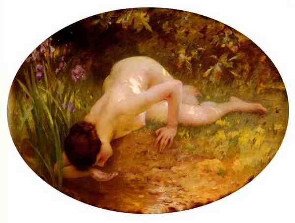 Lenoir Charles Amable La Baigneuse A4 Photo Print