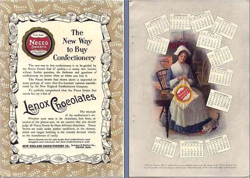 Lenox Chocolates 754 advert A4 Photo Print