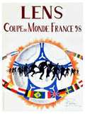 Lens Coupe Monde Vintage Retro Advert Poster A4 Photo Print
