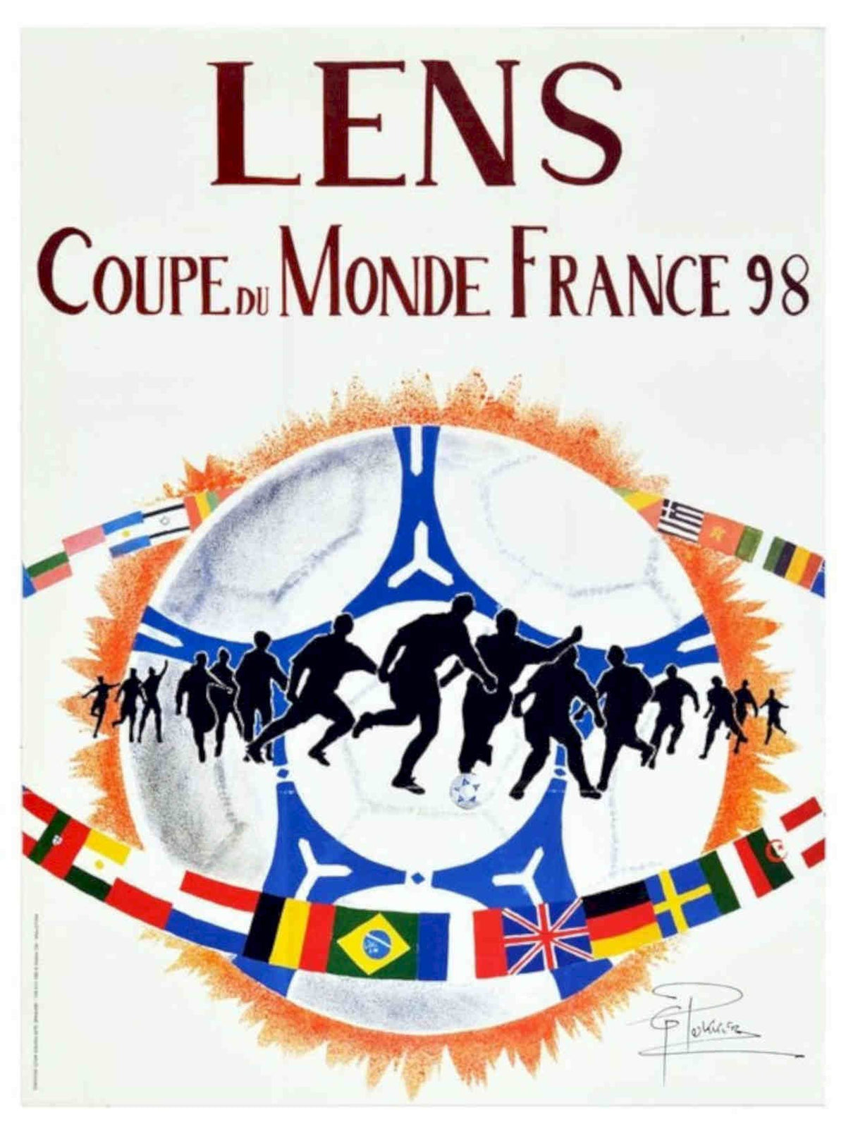 Lens Coupe Monde Vintage Retro Advert Poster A4 Photo Print
