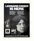 Leonard Cohen Here Vintage Retro Advert Poster A4 Photo Print