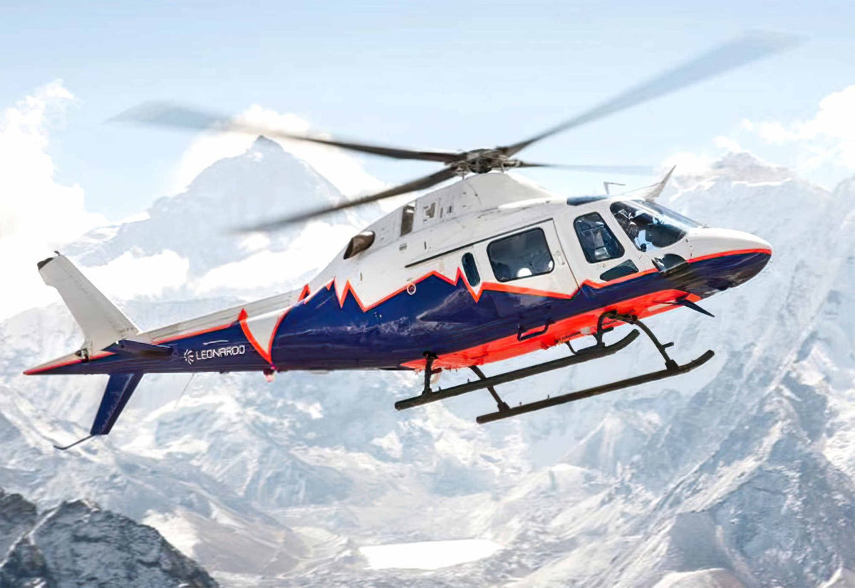 Leonardo Aw119 Koala Lightweight Single Engine Utility Helicopter Italy A4 Photo Print