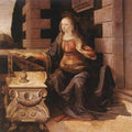 Leonardo DVinci Annunciation Detail2 A4 Photo Print