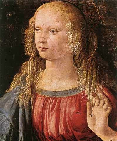 Leonardo DVinci Annunciation Detail3 A4 Photo Print